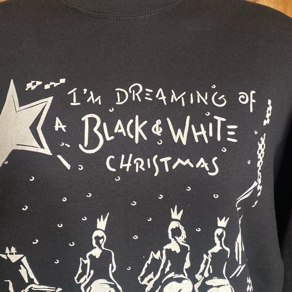 Vintage 80s Sweatshirt I'm Dreaming of a Black & White Christmas 3 kings 
OS - Picture 5 of 13